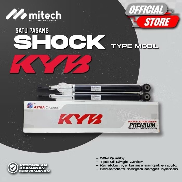Kayaba / KYB Premium Shockbreaker Mobil Toyota New Yaris - Belakang
